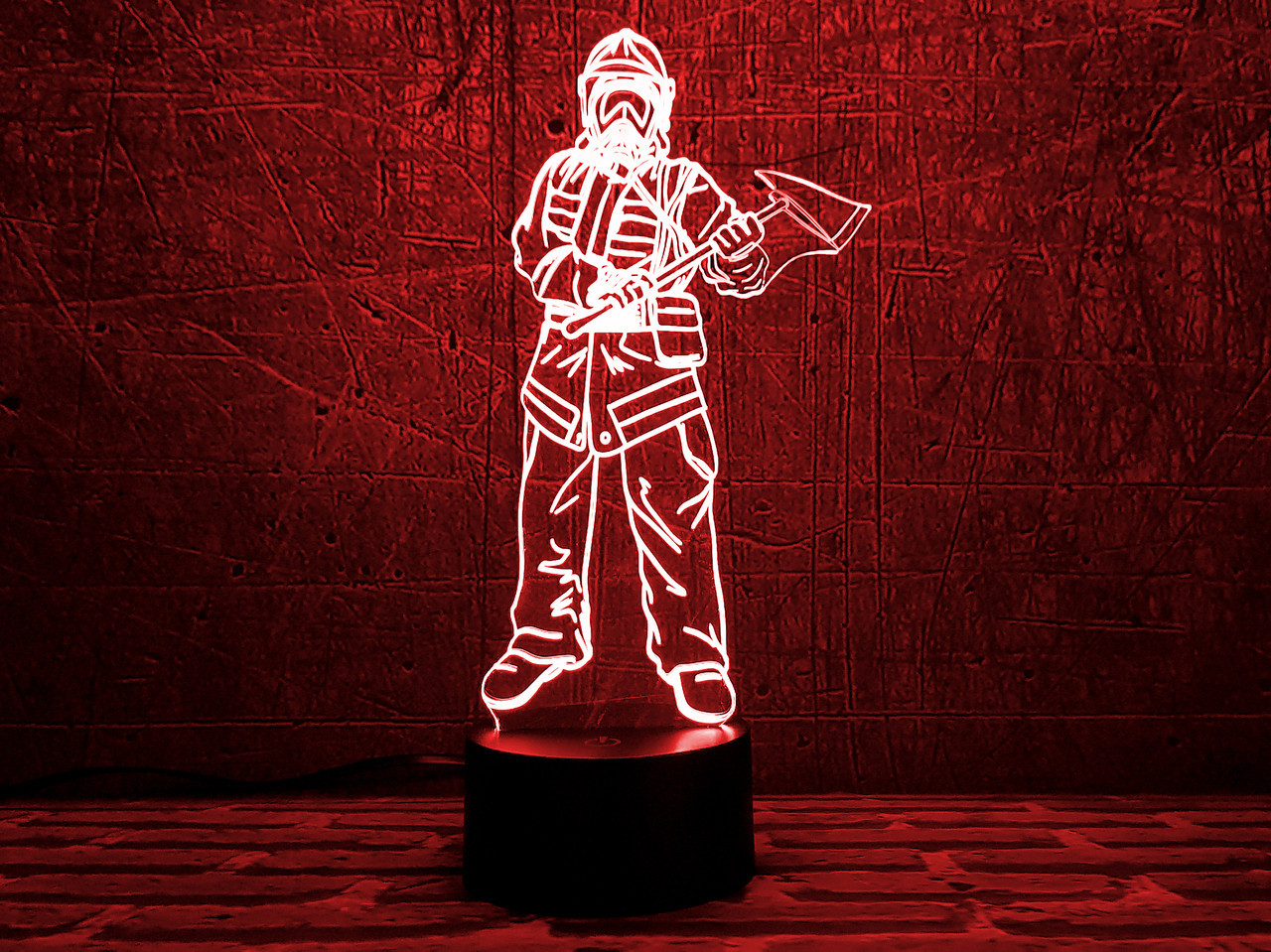Змінна пластина для 3D світильників "Пожежний 3" 3DTOYSLAMP
