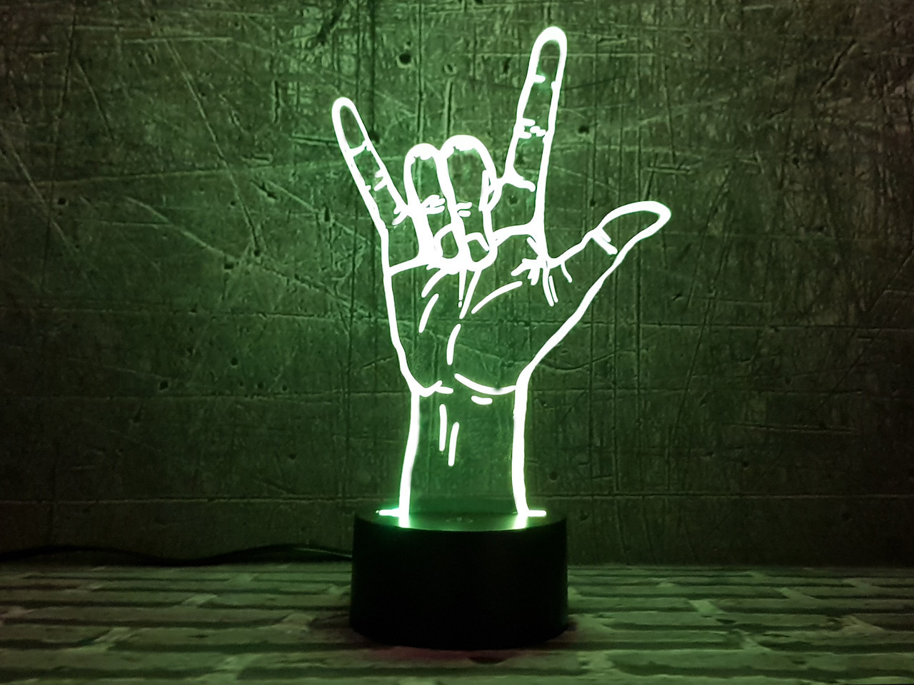 3D світильник нічник з пультом "ILY"  3DTOYSLAMP