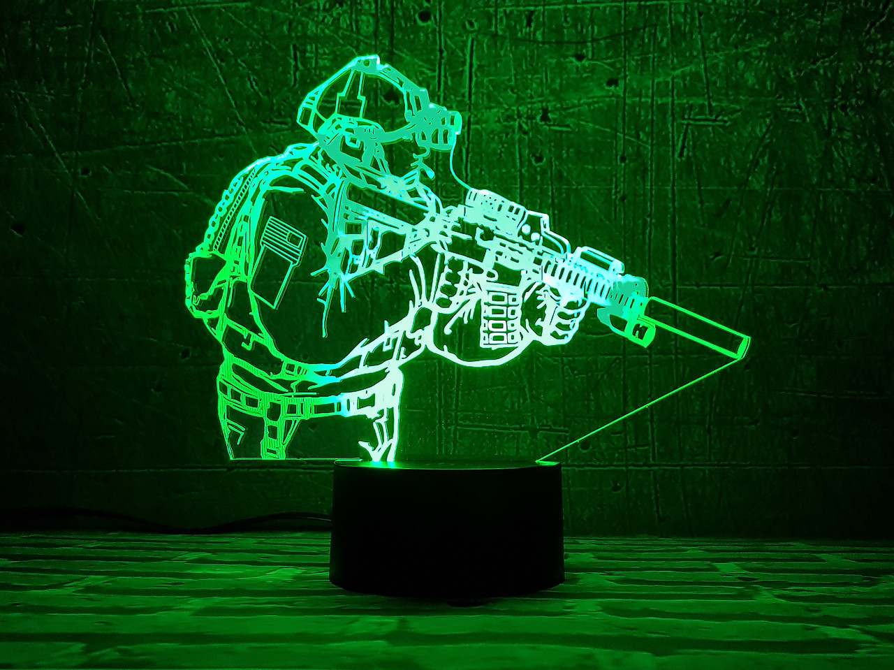 3D світильник нічник з пультом "Захисник" 3DTOYSLAMP