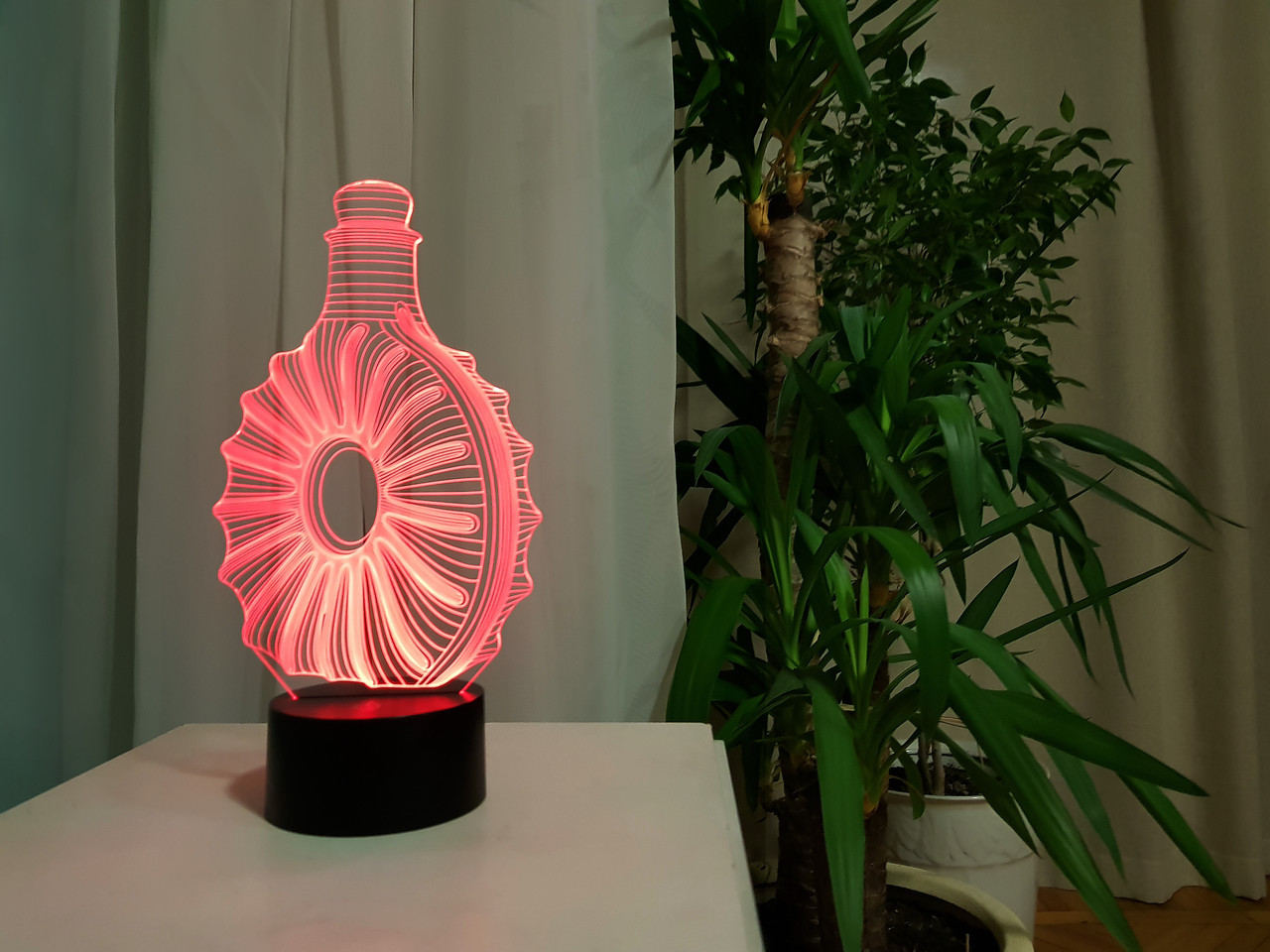 3D світильник нічник з пультом "Коньяк" 3DTOYSLAMP