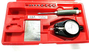 Нутромір з індикатором годинникового типу Kronos (6,6-10мм ±0,010 мм) з 8 насадками (mdr_5320)