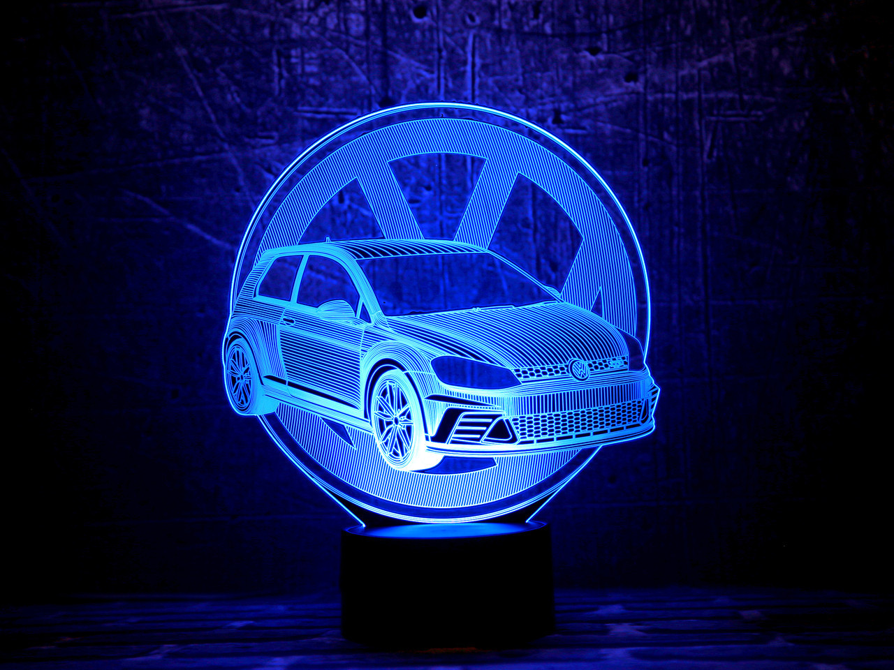 Змінна пластина для 3D світильників "Автомобіль 18" 3DTOYSLAMP, фото 1