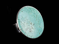 Перстень Пасан Тибет Zanskar Метал Фироза 4х4х1 см Блакитний (16790)