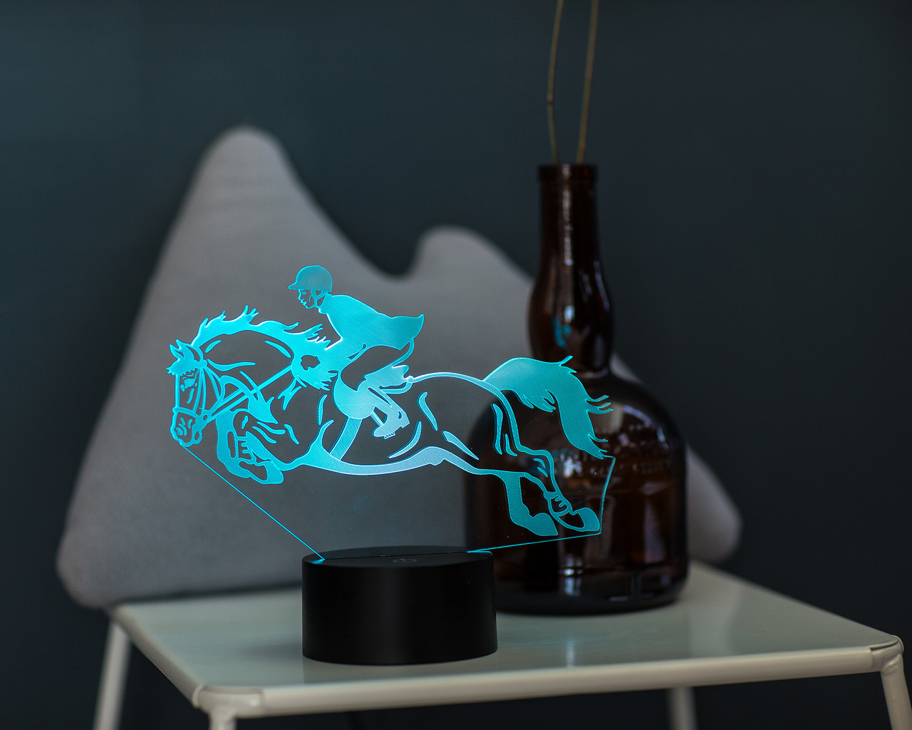 Змінна пластина для 3D світильників "Кінний спорт" 3DTOYSLAMP