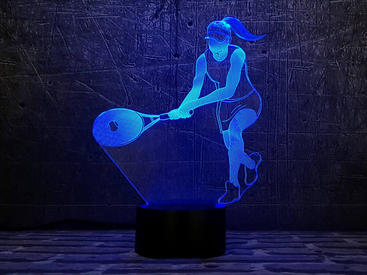 Змінна пластина для 3D світильників "Тенісистка" 3DTOYSLAMP