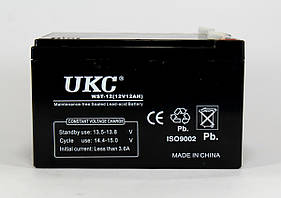 Акумулятор BATTERY 12V 12A UKC (Реальна ємність -30%)