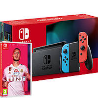 Игровая консоль Nintendo Switch Red & Blue Bundle (игра FIFA 20)