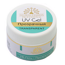 Гель для нарощування Global Fashion TRANSPARENT, 15 мл прозорий