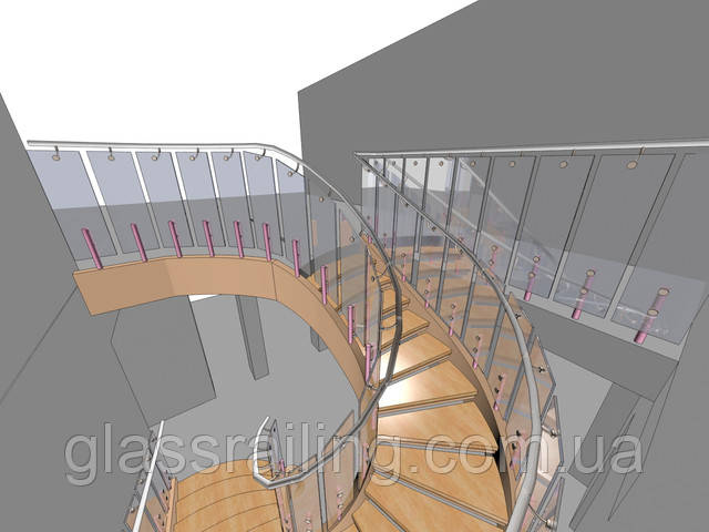 Огорожа гвинтових сходів Ograjdenie vintovoi lestnici