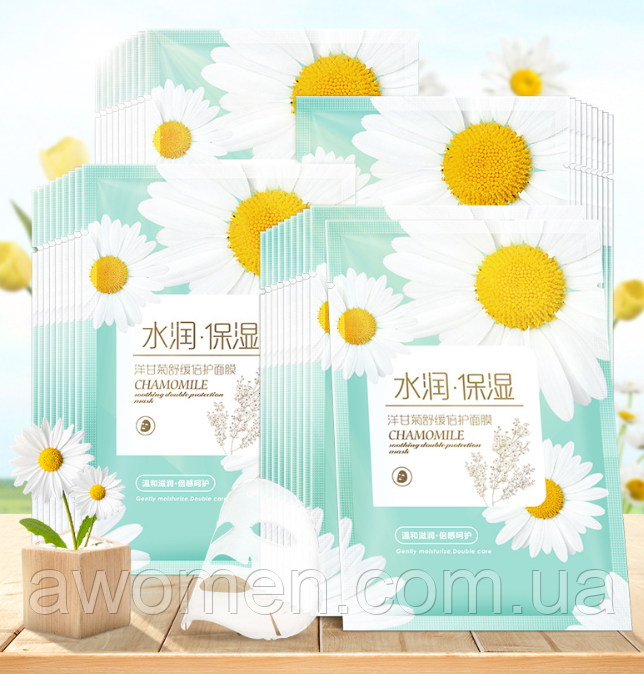 Маска для обличчя Lizeeaa Chamomile з екстрактом ромашки 25 g