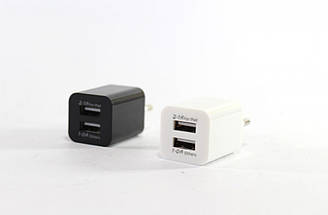 Адаптер на 2 USB, 2100 (кубик)