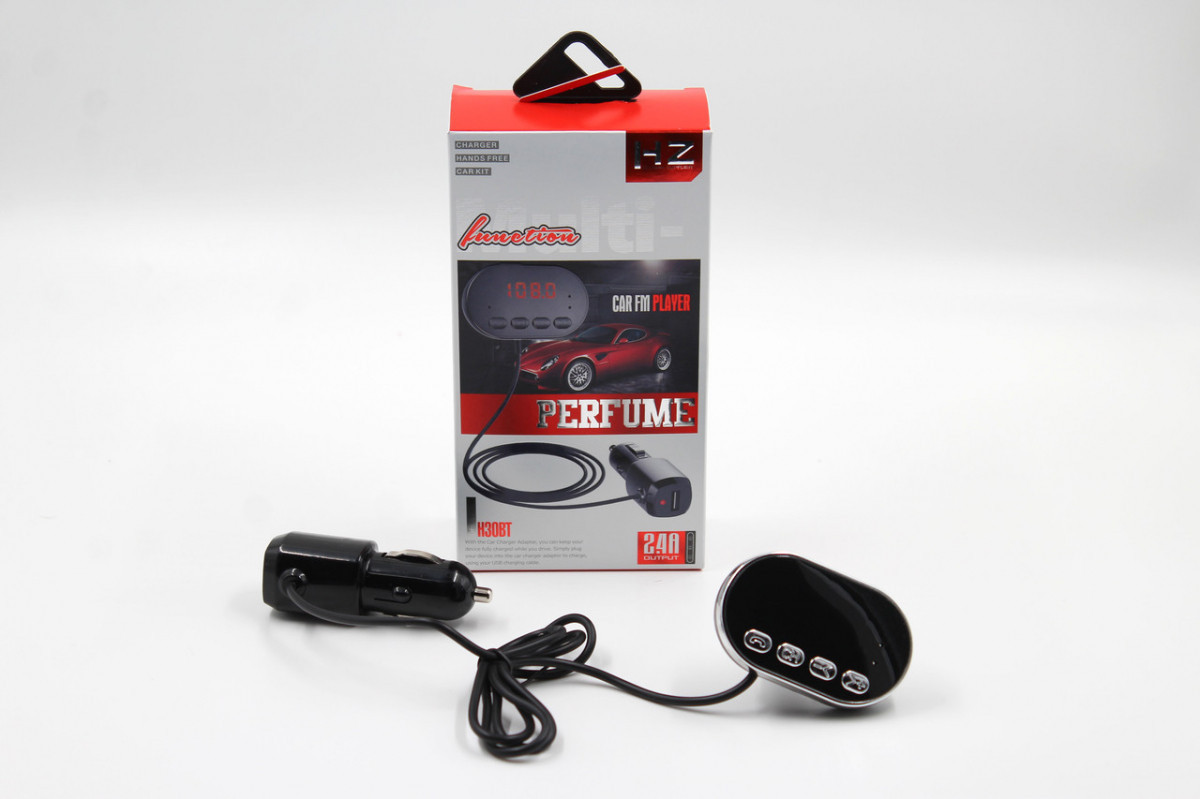 Трансмітер FM MOD. HZ H30 BT з ароматизатором, фото 1