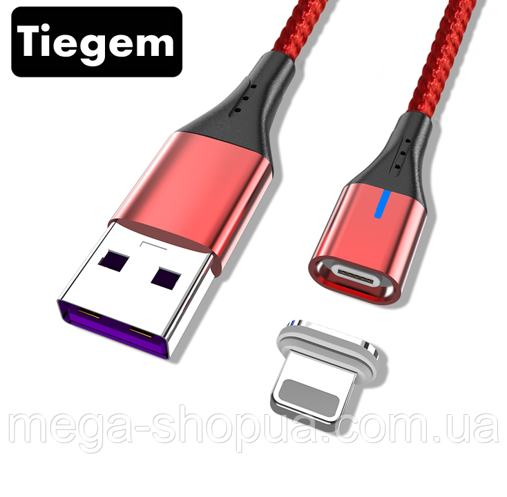 Магнітний кабель для швидкої зарядки USB - Lightning зарядний зарядка шнур на iPhone айфон лайтнінг T1R