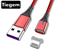 Магнитный кабель для быстрой зарядки USB - Lightning зарядный зарядка провод шнур на iPhone айфон лайтнинг T1R