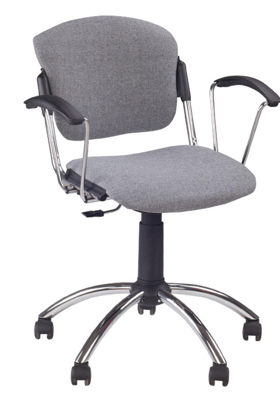 Офісне крісло для персоналу ERA GTP chrome на хромованій базі, фото 1