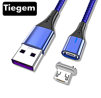 Магнитный кабель для зарядки USB - Micro USB / микро ЮСБ зарядный провод шнур для телефона смартфона A542CW