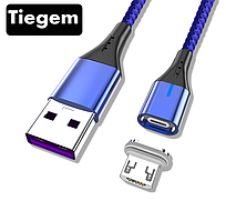 Магнітний кабель для заряджання USB - Micro USB / мікро ЮСБ шнур зарядний провід для телефону смартфона A542CW