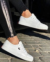 Кеди білі жіночі шкіряні в стилі Lacoste, жіночі кеди шкіряні,Кеди білі жіночі шкіряні,жіночі кеді шкіряні