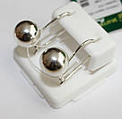 Елегантні срібні сережки жіночі з кулькою "Саті" Сережки куля зі срібла 925 проби, фото 7