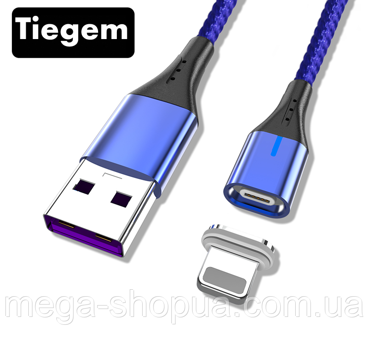 Магнітний кабель для швидкого заряджання USB - Lightning 2 метри зарядний провід шнур iPhone айфон лайтнінг T2X
