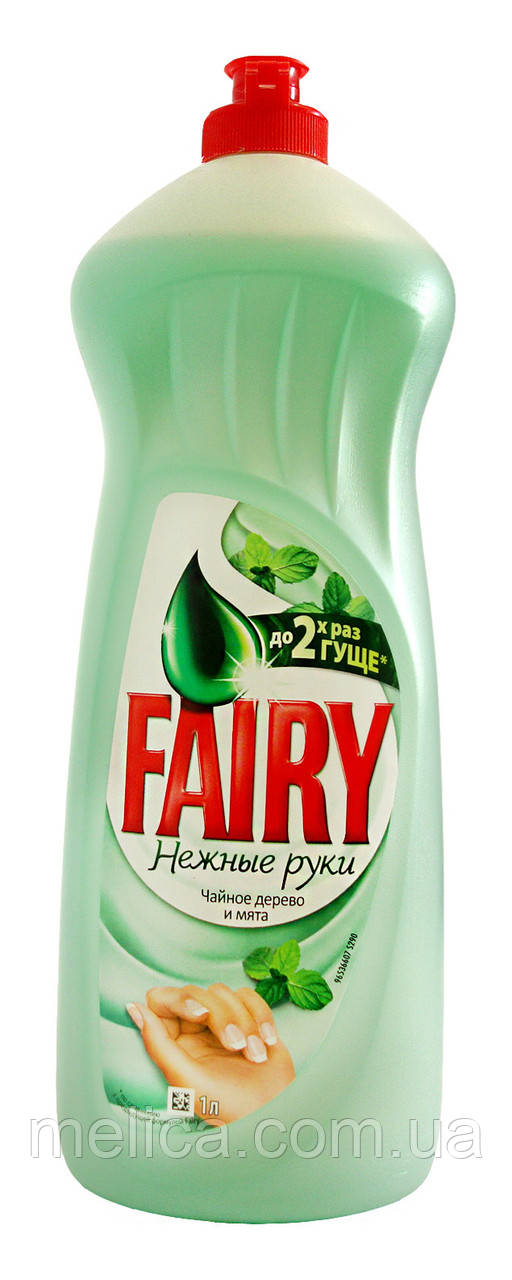 Средство для мытья посуды Fairy Нежные руки Чайное дерево и мята - 1 л. - фото 1 - id-p135646786