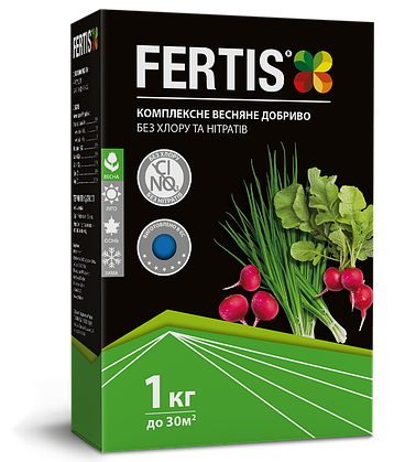 Веснянє добриво FERTIS без хлору, 1кг, фото 1