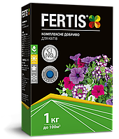 Удобрение для цветов Fertis, без хлора и нитратов, 1 кг.