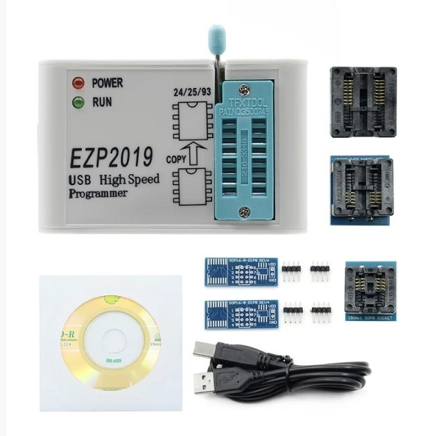 Программатор микросхем EZP2019 в комплекте с 5 адаптерами - фото 2 - id-p544208215