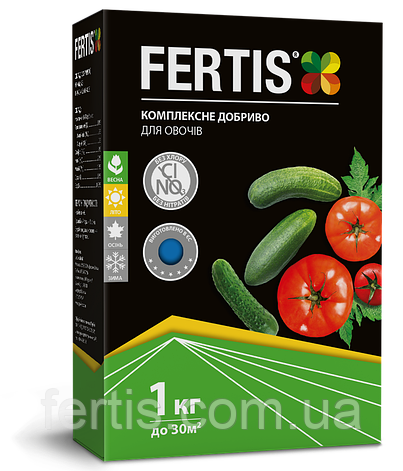 Добриво для овочів Fertis без хлору та нітратів 1 кг, фото 1