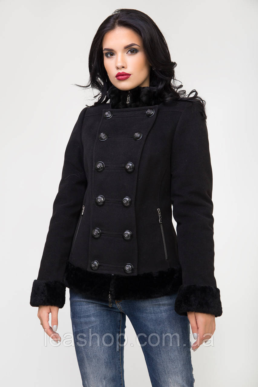 Пальто 1-003 Чорне, фото 1