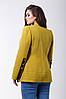 Пальто 1-077 Темно-гірчичне, фото 3