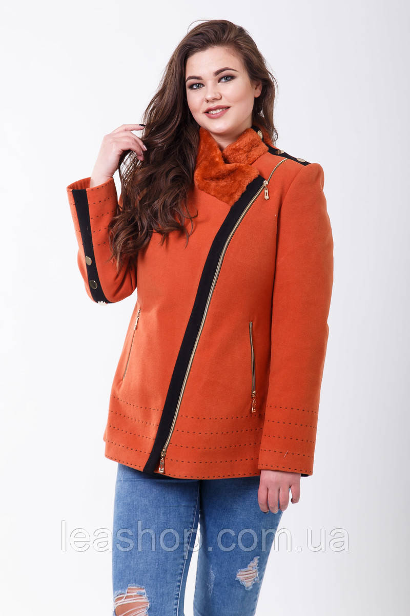 Пальто 1-077 Золотисто-мідний, фото 1