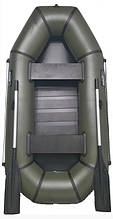 Лодка ПВХ надувна двомісна Grif boat GL-250S з фанерним дном та сланевим настилом вантажопідйомність 215 кг 650 г/м²