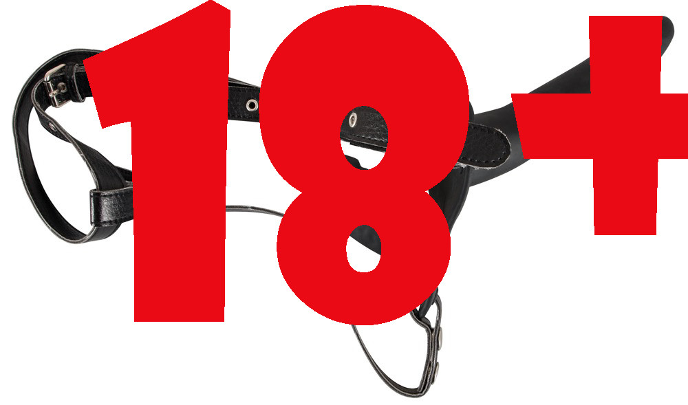 Жіночий страпон Double Strap On Black Silicone, фото 1