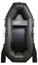 Лодка ПВХ надувна двомісна Grif boat GL-250LS з поворотними уключинами та сланевим настилом вантажопідйомність 215 кг