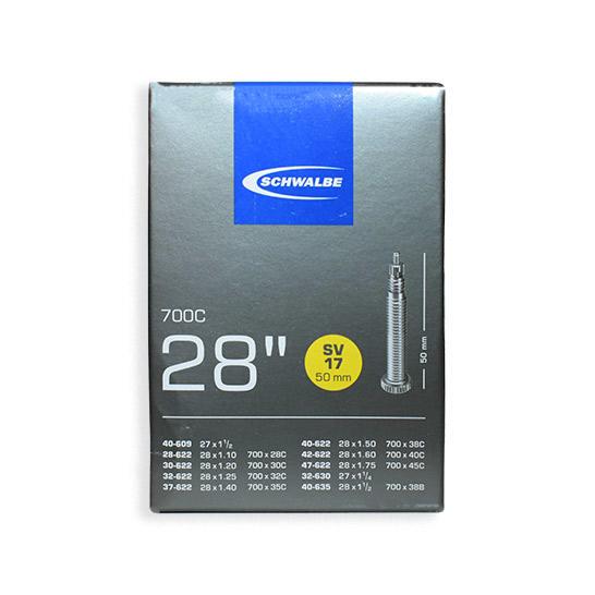 Камера Schwalbe 28" (28/38х609/635) SV17 50мм EK