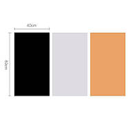 80x40 см Набір фонів для фотобокса Puluz PKT5201 (чорний, білий, жовтий), фото 2