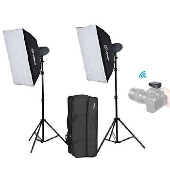 400Дж Набір студійного світла Visico VL-200 Plus Softbox KIT