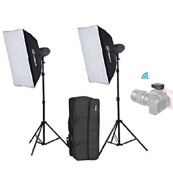 600Дж Набір студійного світла Visico VL-300 Plus Softbox KIT