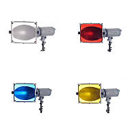 Цветные светофильтры 24 x 30см в рамке Visico FH-601 для рефлектора BF-601