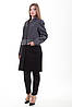 Пальто S-202 Чорний меланж, фото 3