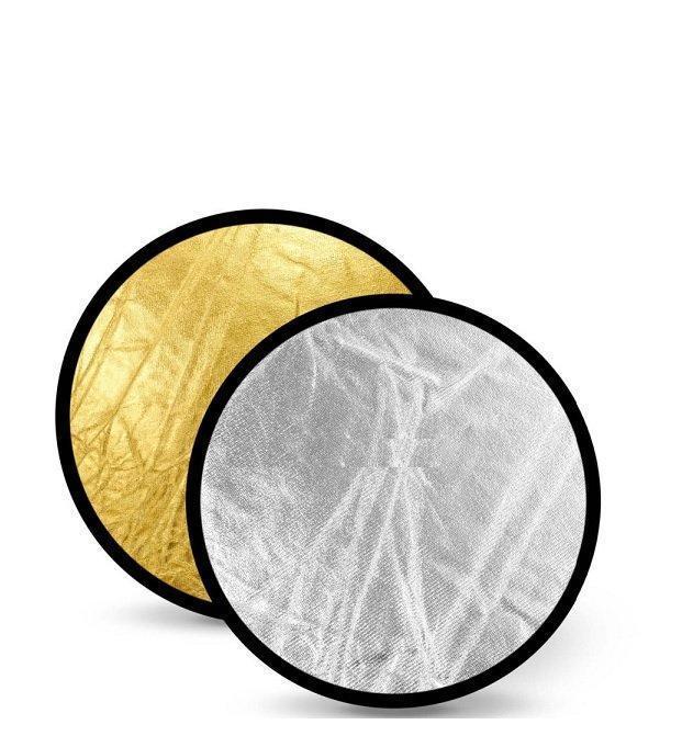 110 см Відбивач Visico RD-020 2 в 1 gold/silver