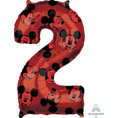 А 26" Mickey #2 червоний, у пап.