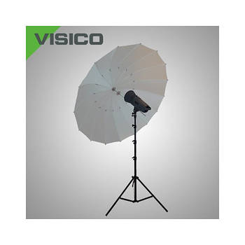 150 см параболічний фотозонт Visico AU150-B білий просвітний