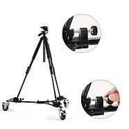 Трипод із колесами для штатива або стійки Visico WF-601 Tripod Dolly, фото 5