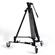 Трипод із колесами для штатива або стійки Visico WF-601 Tripod Dolly, фото 6