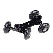 Візок для відеознімання, глайдтрек AccPro ST-07 Dolly Kit Skater black для знімання відео, Мінівізок, фото 3