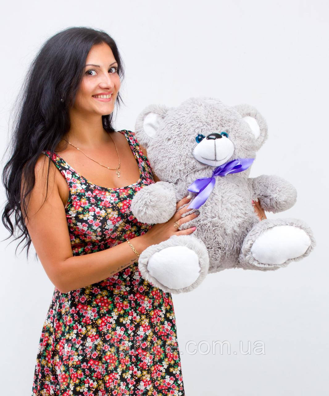 М'яка іграшка маленький плюшевий сірий ведмедик
