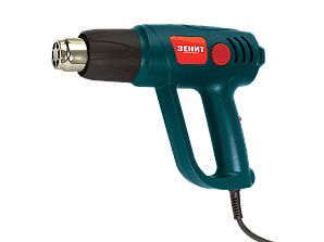 Фен промисловий Зеніт ЗФ-E 2000 К, 2000 Вт, кейс, насадки 4 шт, температура 90-600 °С, 2 режими