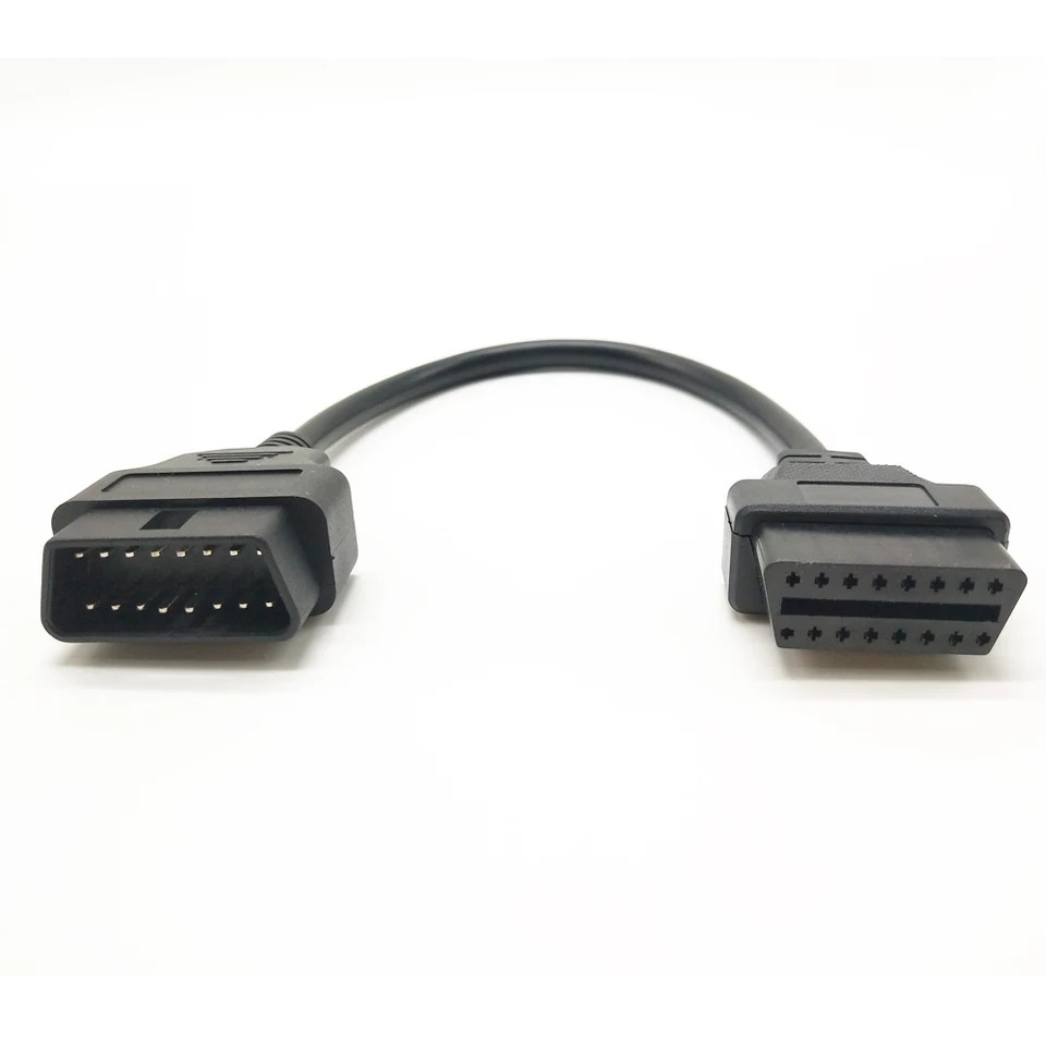 Кабель 30 см OBD2 подовжувач OBDII роз'єм 16pin